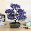 1PCS Plastic Flower Pot Retro Style Flower Bonsai Tree Plant Bowl Nursery Pots Square Small Container Home Garden Decoration