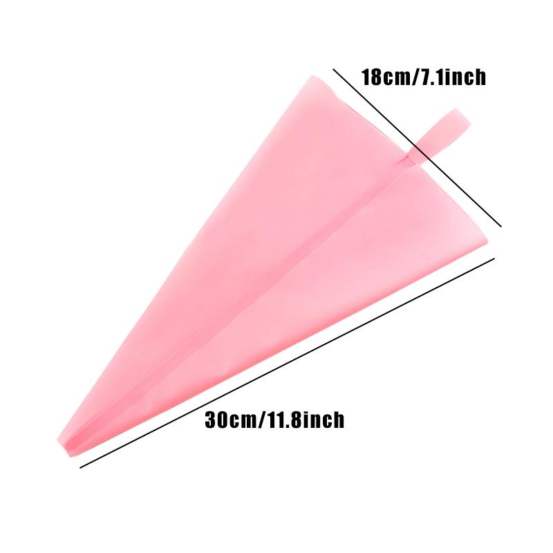 25 cm ~ 40 cm Silikonbeutel Süßigkeiten für Gebäck Eva/Tpu Backzubehör Kuchendekorationswerkzeuge Wiederverwendbare Spritzbeutel Küche Reposteria