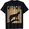 Caracal Vintage Caracal Cat Retro Wild Cat Zoology T-Shirt(3)