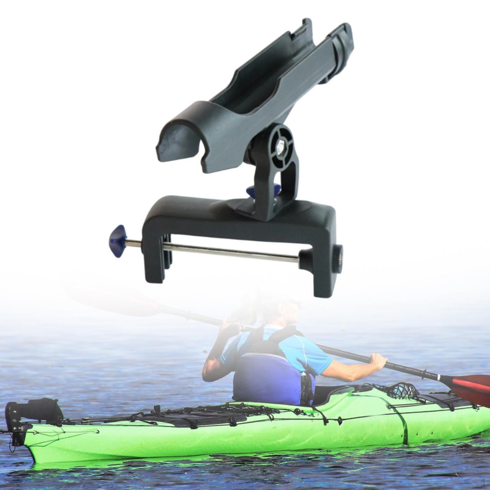 Boat Fishing Rod Holder Sturdy Detachable Degree Rotation Rest Pole for Railing