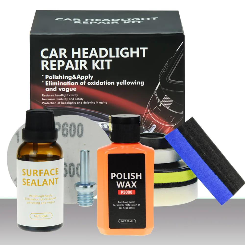 Car Headlight Restoration Polishing Kits Headlamp Repair Kits Polisher Cleaning Paste Refurbish Paint Care Car Light Lens Polish