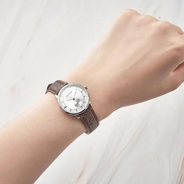 Swiss-made Classic Slim Bar Leather Watch LC003WTCH_L_I