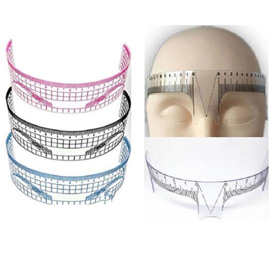 Reusable Eyebrow Stencil Makeup Microblading Measure Symmetrical Tattoo Ruler