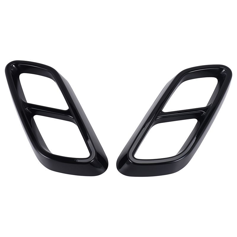 AA92-For C-Class W206 C200 C260 C300 + AMG Car Tail Throat Exhaust Pipe Muffler Tip Cover ABS