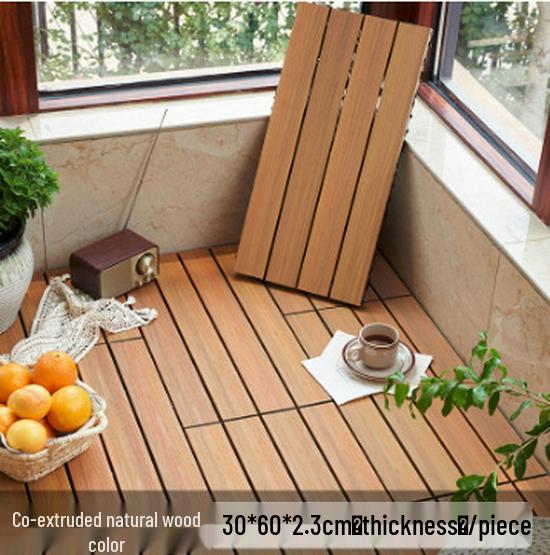 Wasserdichte, wartungsfreie WPC-Terrassendielen für Terrassen, Gärten und Balkone - Selbstverlegend und korrosionsbeständig