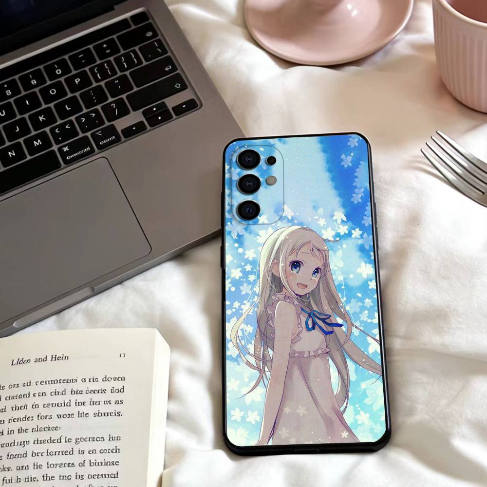 AnoHana M-Meiko Anime H-Honma  Phone Case For Samsung S25,24,23,22,30,21,10,9,Ultra,Plus,Lite,FE,4,5 G Soft Black Case Samsung S22ULTRA5G