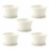 TAMAKI Cocotte Liten Skål, Vit, 7,4 x 4,4 cm, 100 ml, fortemore, T-661994, Förpackning med 5