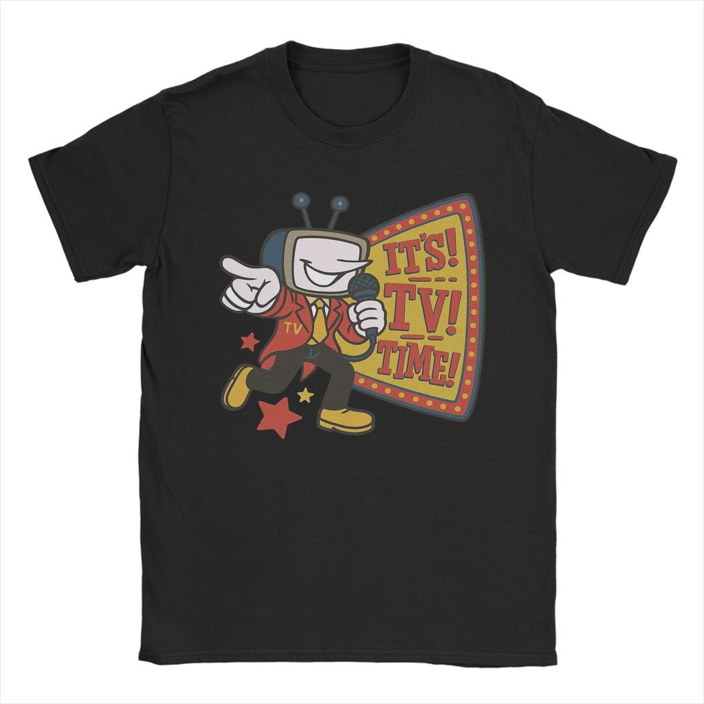 Deltarune Tenna T Shirt Men Women Pure Cotton Novelty TShirt Round Collar  Tees Short Sleeve Tops Plus Size