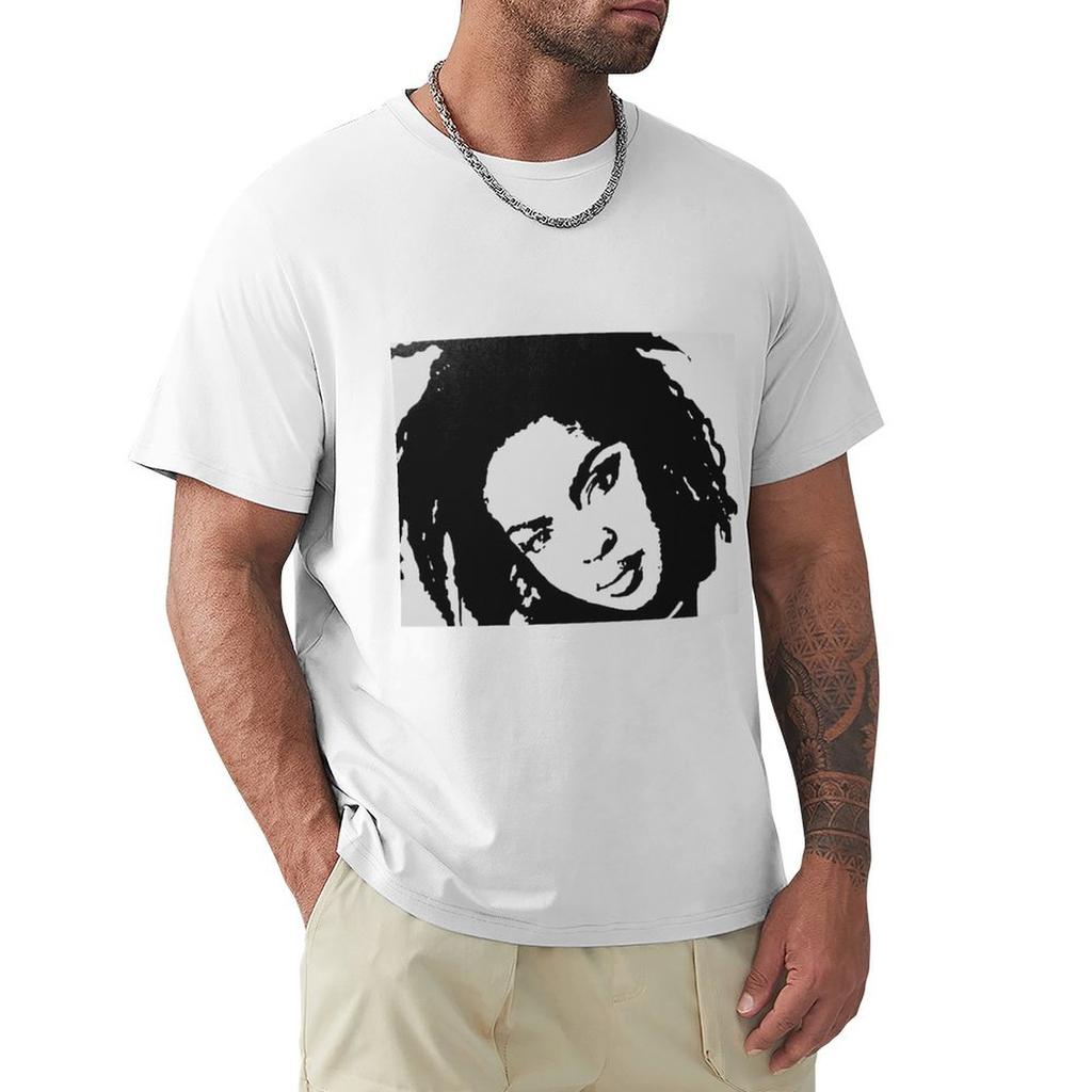 Lauryn Hill T-shirt Vintage Anime T-shirt Skjortor Grafiska T-shirts Träningssweatshirts, Herr