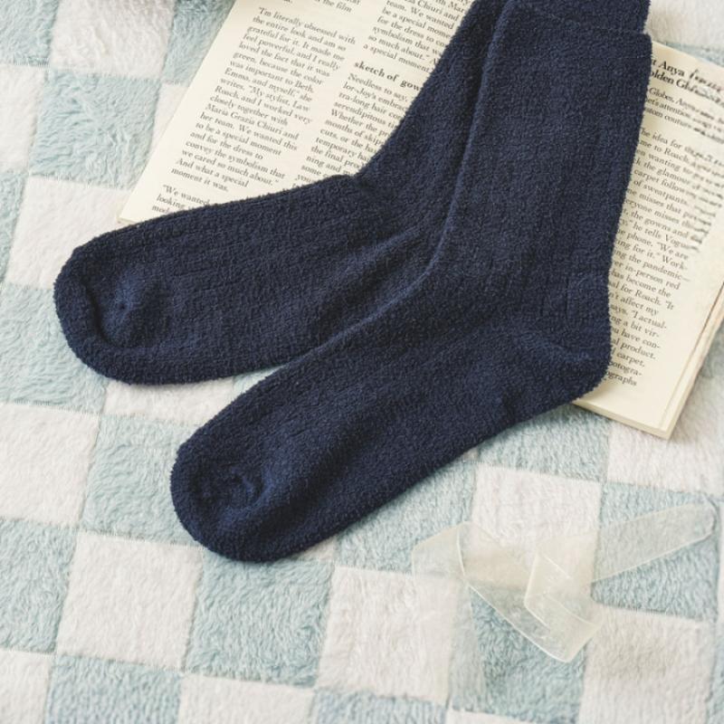 Monfoot Men S cloSe Fit Sleep SockS Navy