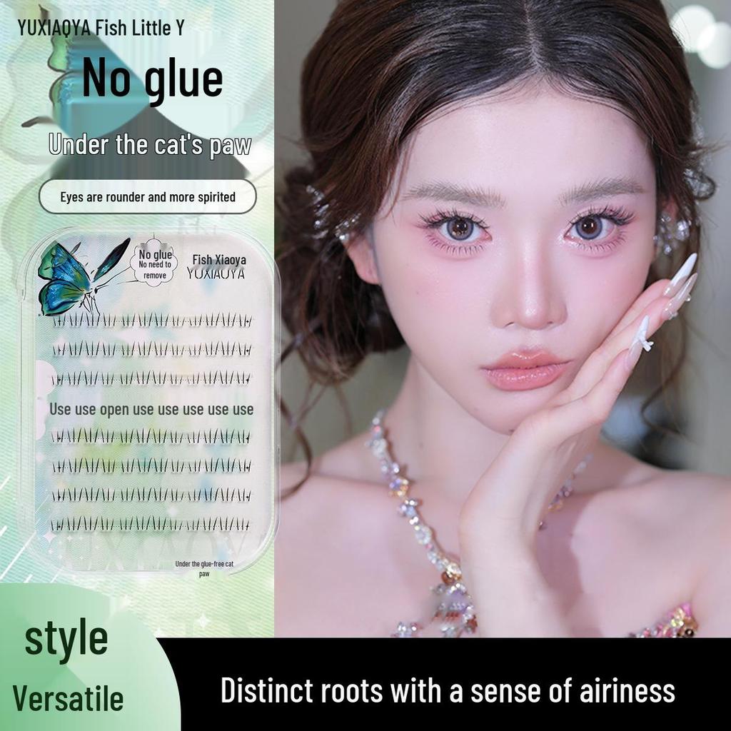 Yu Xiao Ya Glue-Free Cat Paw Lower Lashes - Natural Style Realistic False Eyelashes