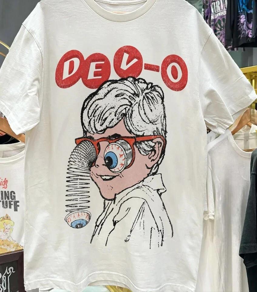 Devo band white T-shirt Unisex All sizes short sleeve S to 5XL AN62137 S