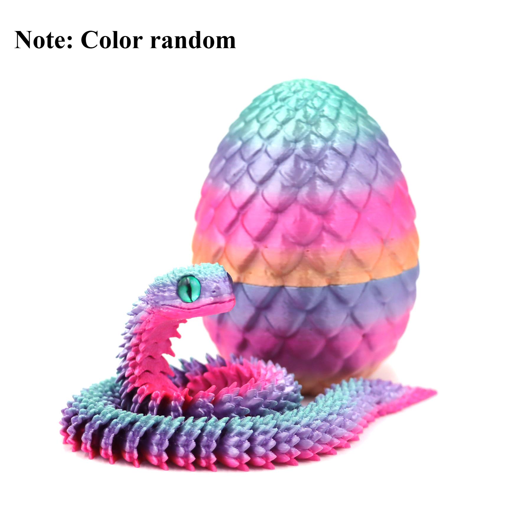 

3d Printed Toys Home Decoration Desktop Decorations Anime Figures Articulating Home Decor Items 3D Printing Snake Eggs Rotating