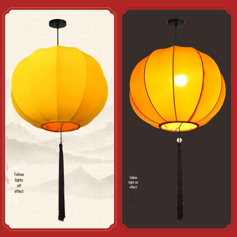 Chinese Style Outdoor Waterproof Colorful Round Lanterns for Scenic Spots and Restaurants