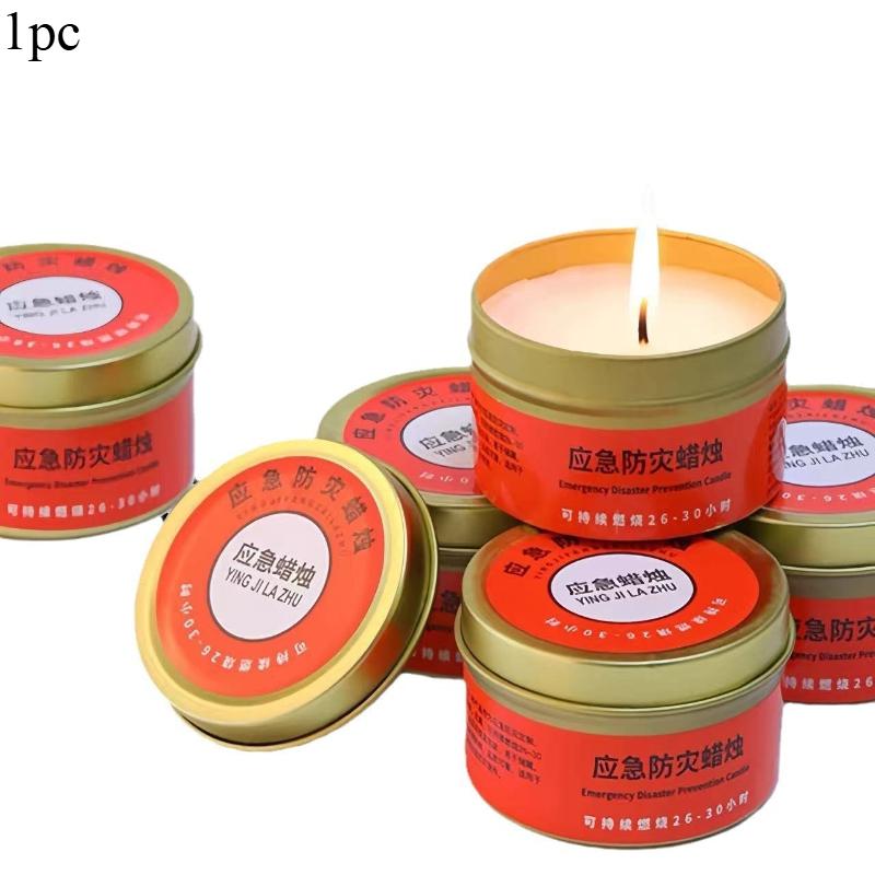 1Pc Emergency Disaster Prevention Candles Smokeless and Odorless Power Outages Household Emergency Lighting Spare Candles Long-term Household Candles