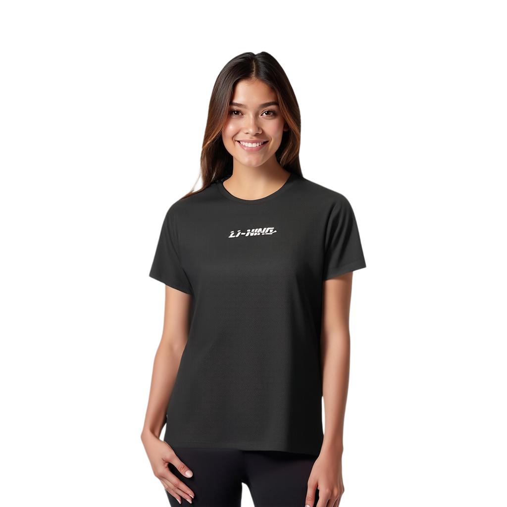Li Ning Table Tennis Collection T Shirt Unisex Black ATSV609-1