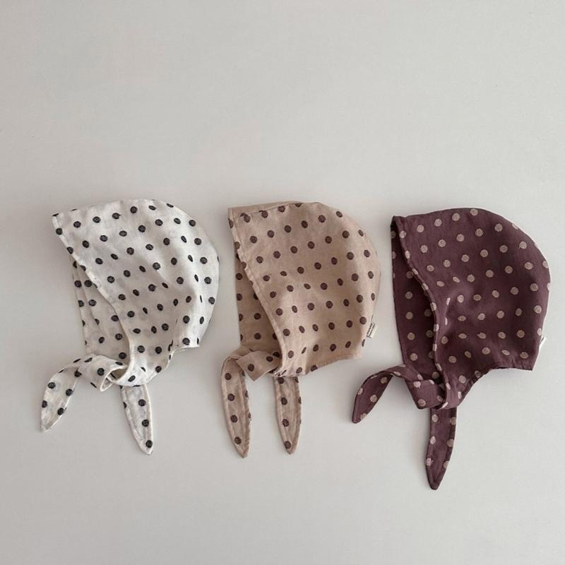 Infant Headwrap Dots Pattern Baby Caps Infant Turban Caps Soft Baby Headwear Perfect for Boy & Girls Aged 0 To 3 Year