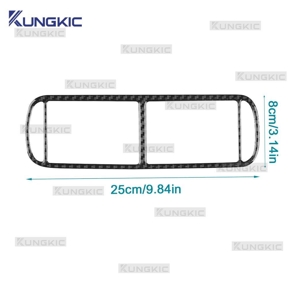 Carbon Fiber Style Interior Moulding for Seat Leon MK1 1M 1999 2000 2001 2002 2003 2004 Center AC Air Vent Outlet Interior Panel