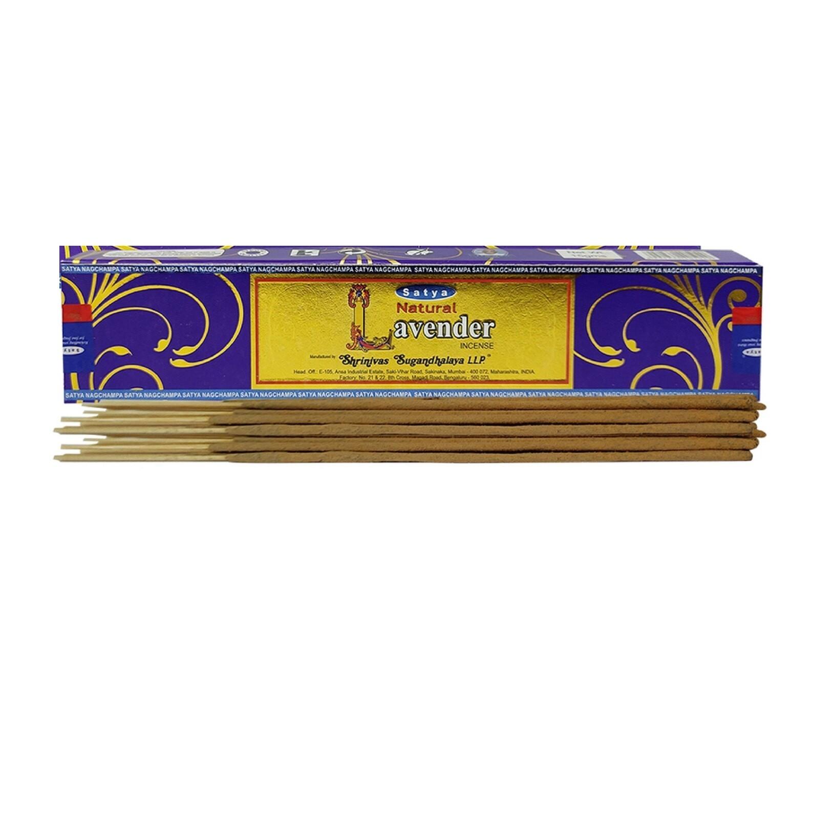 @ Satya Natural Lavender Incense Sticks 15g UKZQ209 50%off