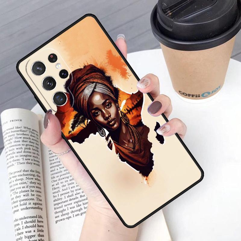 South Africa Woman phone case Cover For Samsung Galaxy S24 S25 Ultra S21 S22 Ultra S10E Note 10 Plus Note 20 FE S23