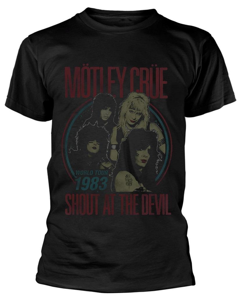 Motley Crue 'Shout At The Devil 83 Tour' (Black) T-Shirt