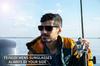 [FEISEDY] Sports Sunglasses for Men, Polarized, Large, Popular, Wellington Frame, 100% UV Protection, Fishing, Driving, Sunglasses, Mirror Lens B2234