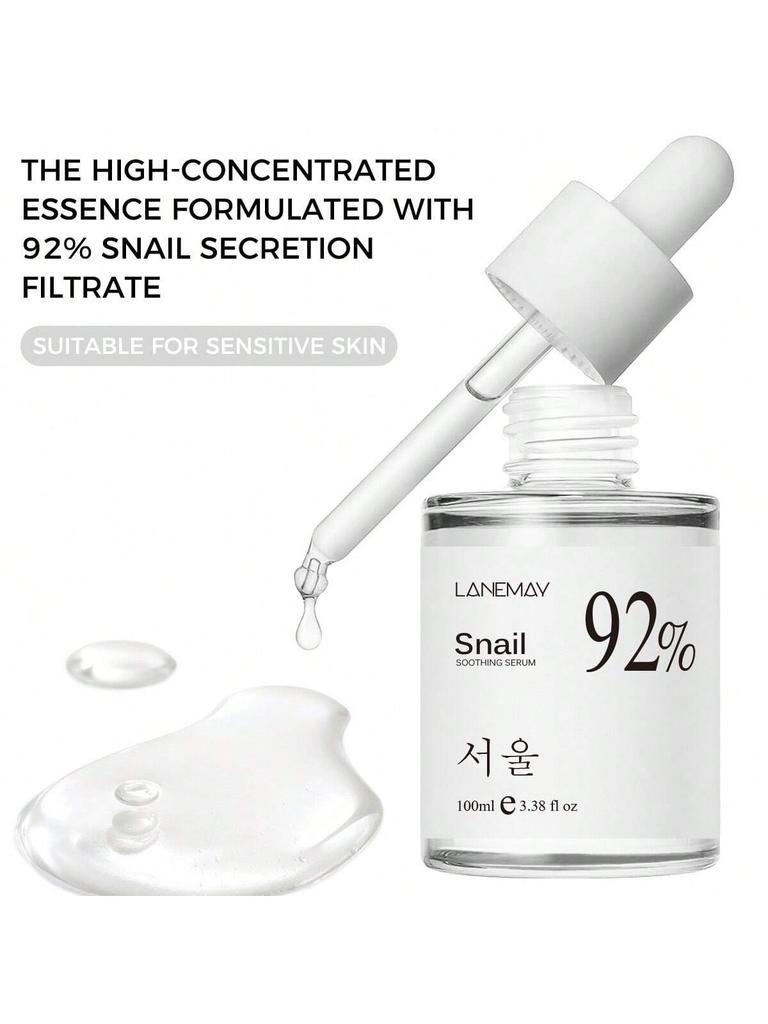 1Pc 100ml Snail SOOTHING SERUM. Make The Skin More Hydrated And Smooth Hydrating And Moisturizing An