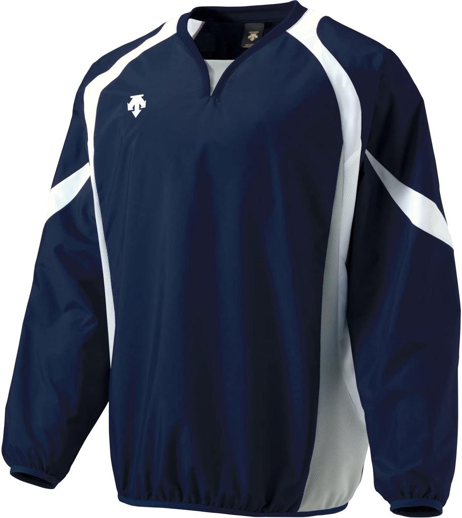 DESCENTE Windjack Baseball Practice Wear Navy x White x Silver Men's PJ-320B,
