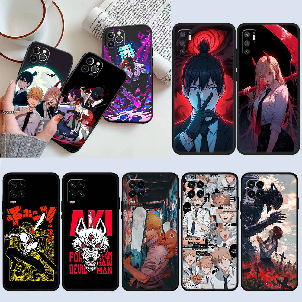 C-Chainsaws Denji Shockproof Phone Case for Redmi Note 8 8T 9 9A 9C 9T 9S 10 11 11S 10C 10X 10A 10T Pro Max Plus Prime