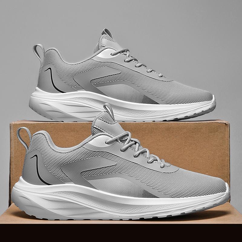 

High Quality Walking Sneakers For Men Comfy Platform Sport Running Men s Sneakers Breathable Athletic Basketball Shoes Male 2025 45 серый