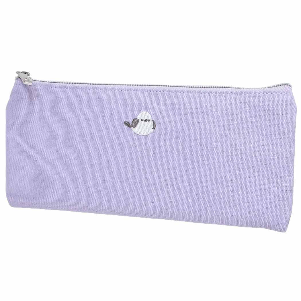 

Flat Embroidered Pen [Pen Pouch] Case/Shimaenaga