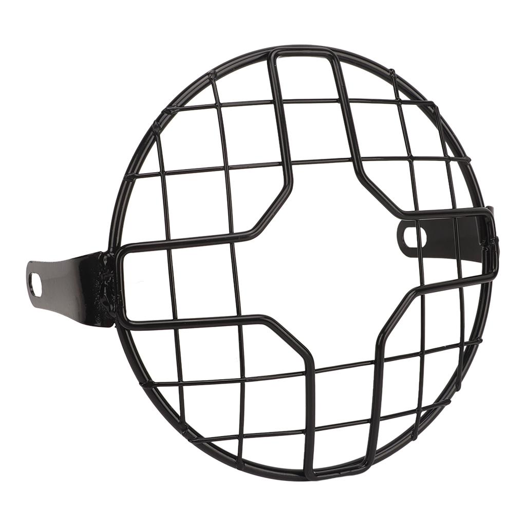 Motorcycle Headlight Guard Grill Headlight Mesh Grill Cover Universal for Motorbike with 6.5 Inch Headlights Cross