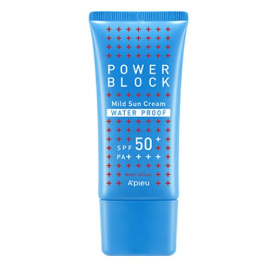 A’PIEU Power Block Waterproof Mild Sunscreen SPF50+ PA++++ 50ml