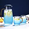 1400ml Glass Teapot Chinese Kung Fu Tea Set Explosion-proof Kettle Heat-resistant Household Cold Water Juice Jug