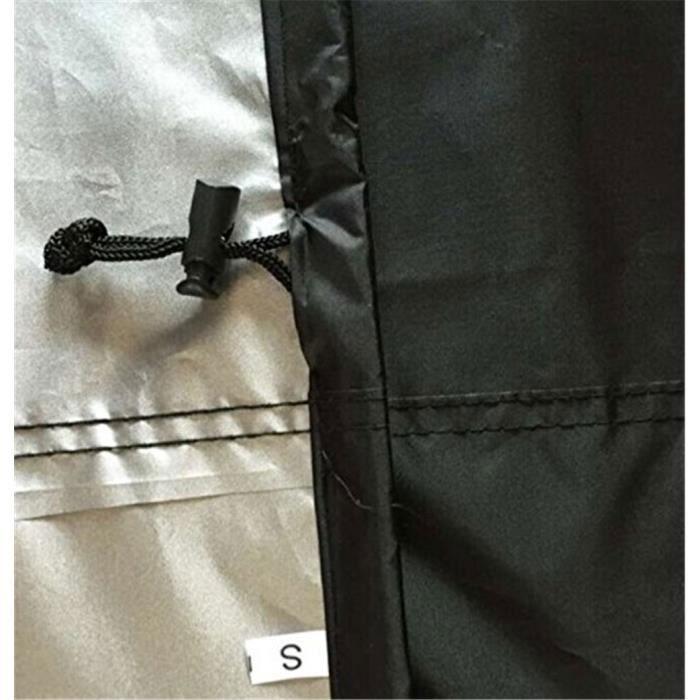 Barbecue Protective Cover - Waterproof - Anti-UV - Polyester - Black - 145x61x117cm
