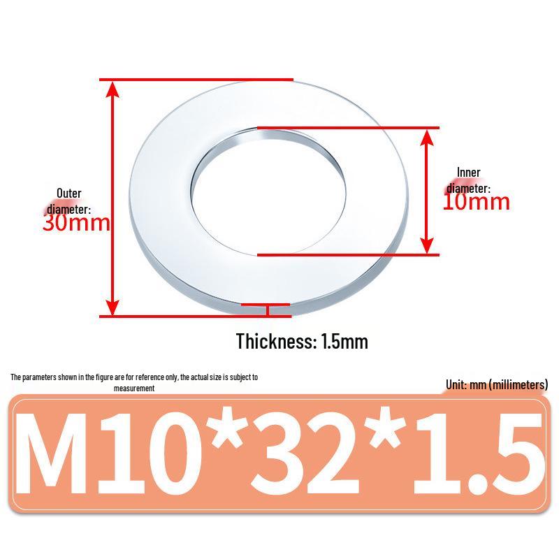 Extra Large Galvanized Metal Flat Washers - Sizes M1.6 to M14
