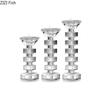 Minimalism Transparent Crystal Candle Holder Candlestick Desk Decoration Wax Melt Burner Aroma Diffuser Home Aroma Container