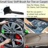 Car Wheel Rim Tire Brush Set, Detailing Wash Kit, Long Soft Detail Brushes Accessories Tool For Automotive Cleaning Wheels, Interior,Exterior,Dirty