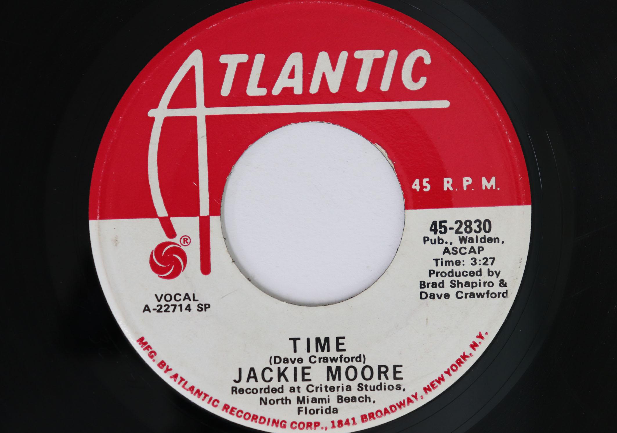 

7inch Record JACKIE MOORE - Time 452830 ATLANTIC 1971 US Soul/Funk Used