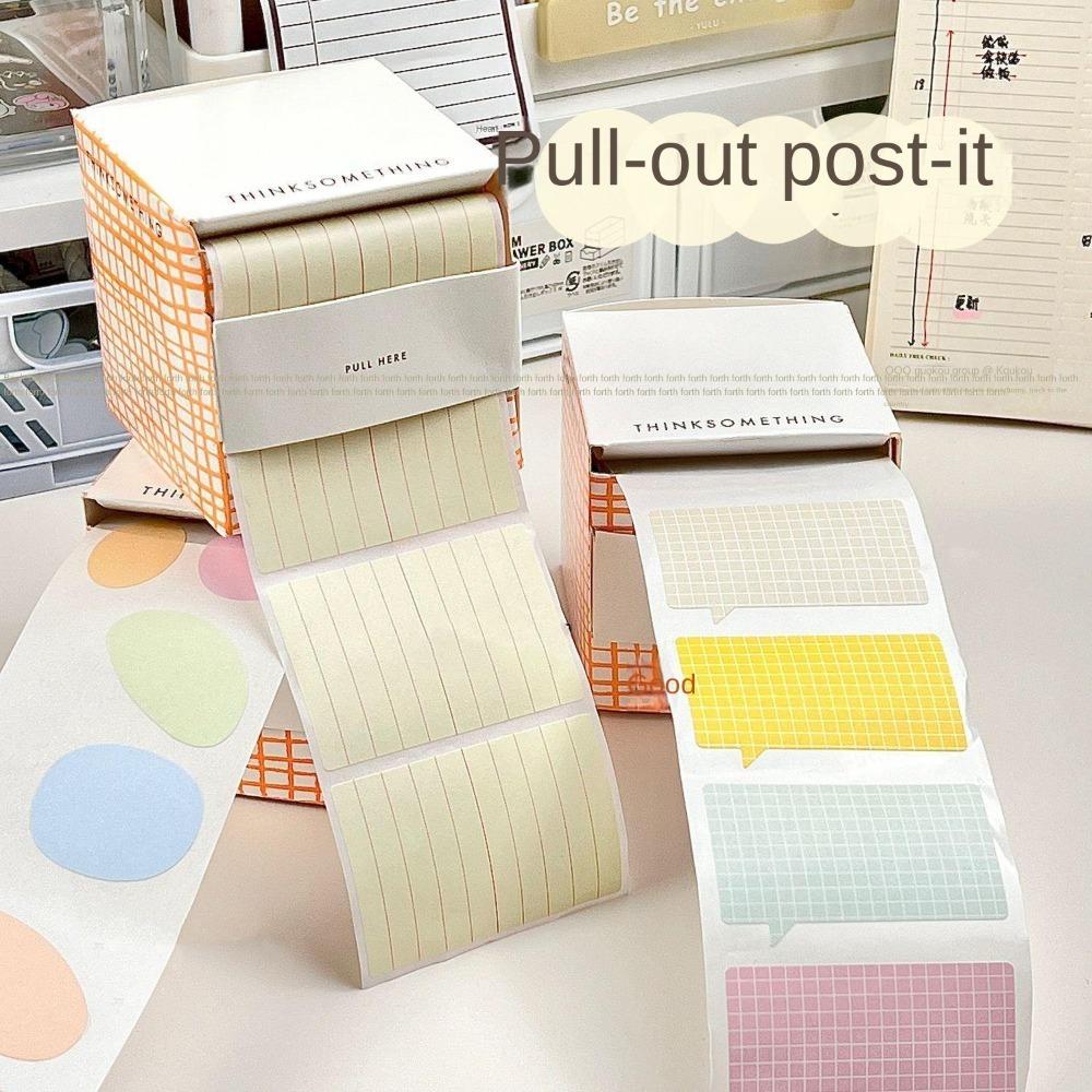 Gradient Color Roll TAPE Dual Purpose Note Sticky Notes Cute Clouds Memo Pad Stationary