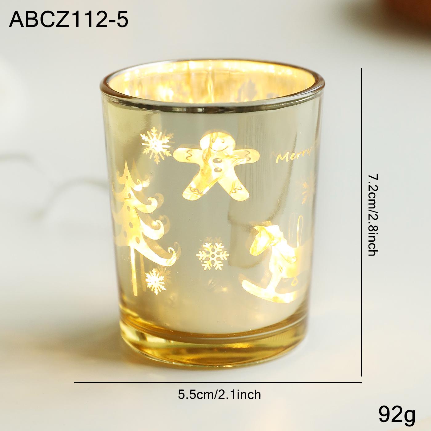 Nordic Glass Candle Holder – Christmas Aromatherapy Wax Cup, Creative Romantic Home Decor Ornament