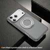 For iPhone 17 Magnetic Case Skin-Feel Rubberized PC + TPU Phone Cover Compatible with MagSafe