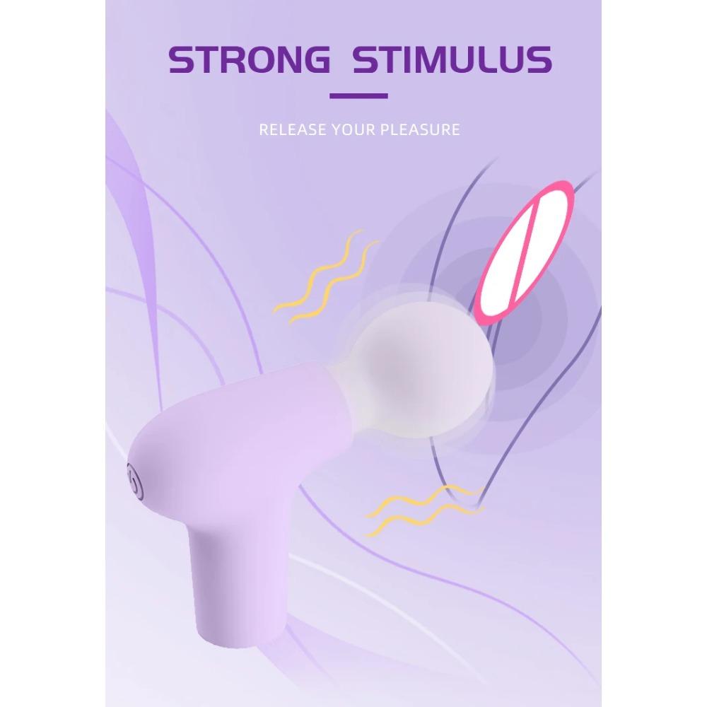 Mini Portable Powerful G-spot Female Vibrator Nipple Clitoris Stimulator Vaginal Massager Wand Adult Gun Sex Toy for Women 18+