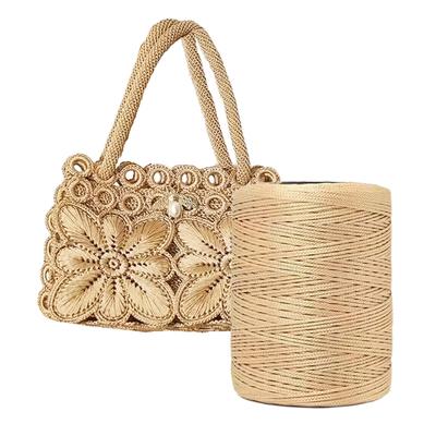 100g/Roll Crochet Thread Crafts Hollow Thread Convenient Material Woven Yarn Hat Ice Cotton Silk Thread Bag Hand Knitting Shoes DIY