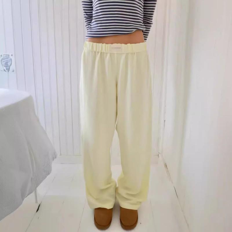 Womens Wide Leg Striped Casual Pants High Waist Loose Fit Street Style 2026