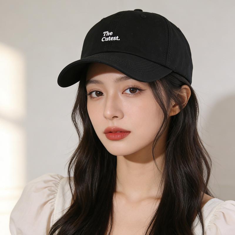 Spring Summer Unisex Cotton Embroidered Letter Baseball Cap For Sun Protection
