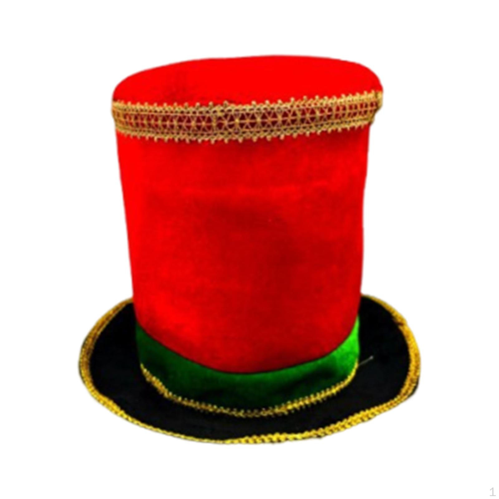 

Costume with Hat for Stage Performance, Holiday Fancy Dress Red