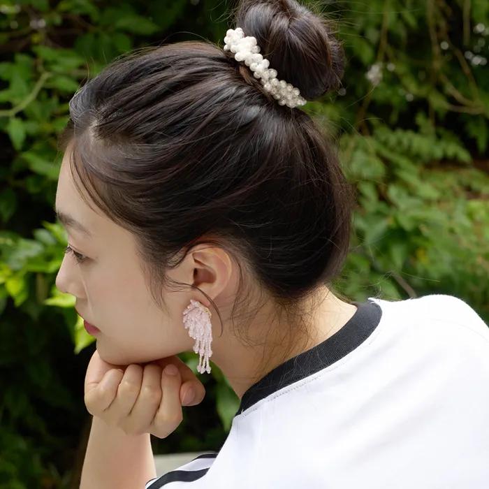 pearl hair strap