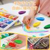 Four Candies 24 Droplet Easy To for and Children Drawing Set Crayons, Colors, Shape, Cute, Hold, Messy, Break-Resistant, Water-Washable, Coloring,