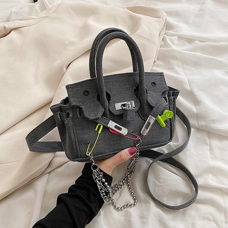 

Хит-сумка от интернет-знаменитости Женская нишевая сумка для ежедневного ношения Сумка через плечо в западном стиле Джинсовая сумка на одно плечо